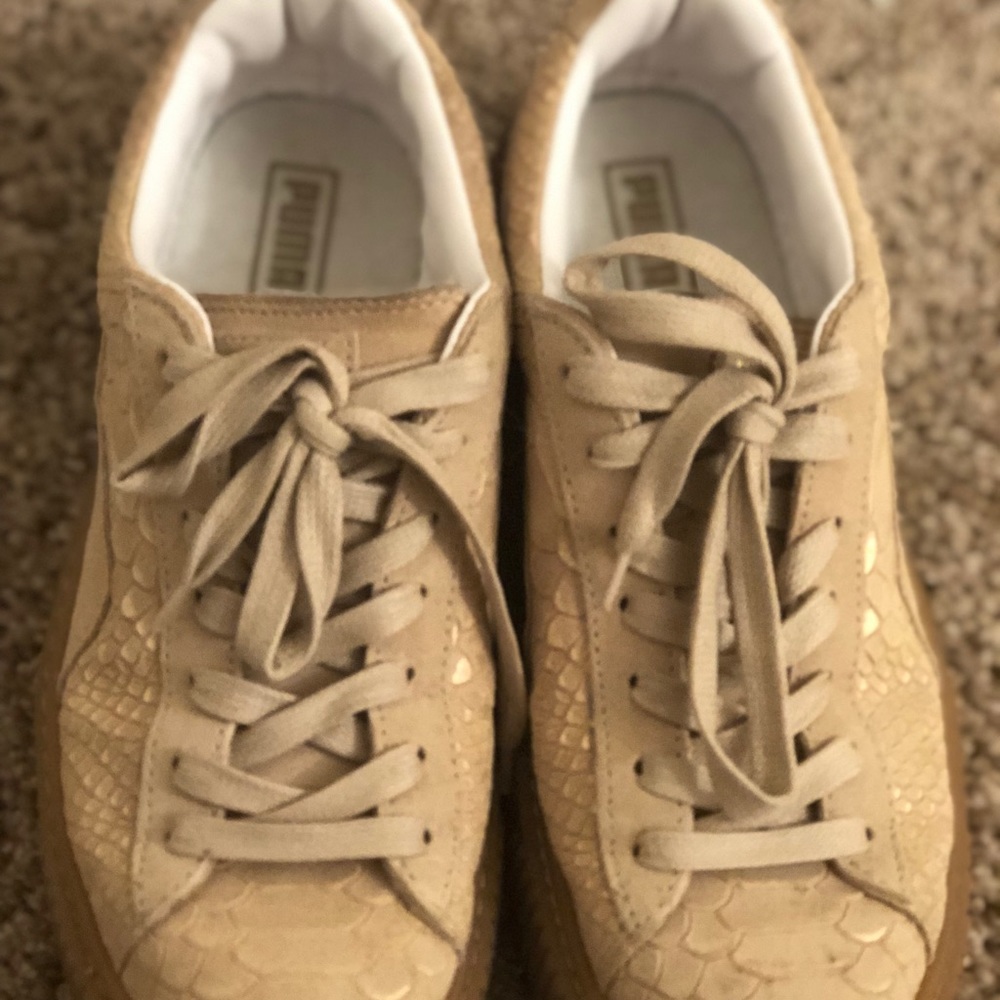 Puma Snake Embossed Platform Sneakers